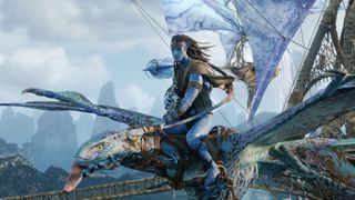 Sam Worthington as Jake Sully in Avatar: Fire and Ash