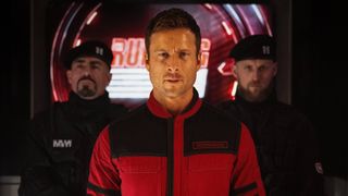Glen Powell as Ben Richards in The Running Man